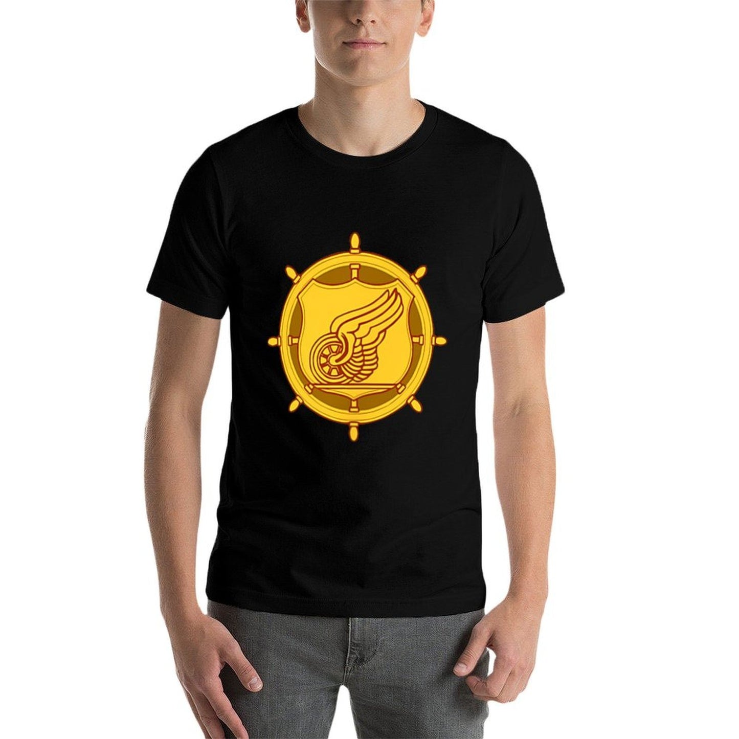 US Army Branch - Transportation Corps - TC  Polyester Blend T-Shirt