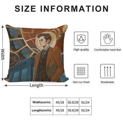 Ten Soft Short Plush Fabric Throw Pillow