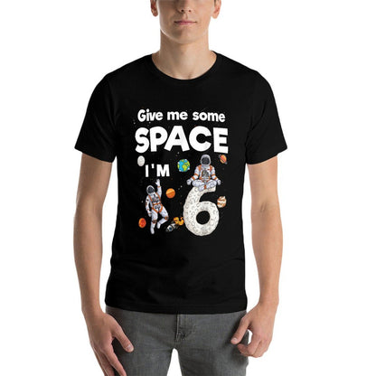 Outer Space Astronaut Planets Six Year Old 6th Birthday Kids  Odor-resistant T-Shirt