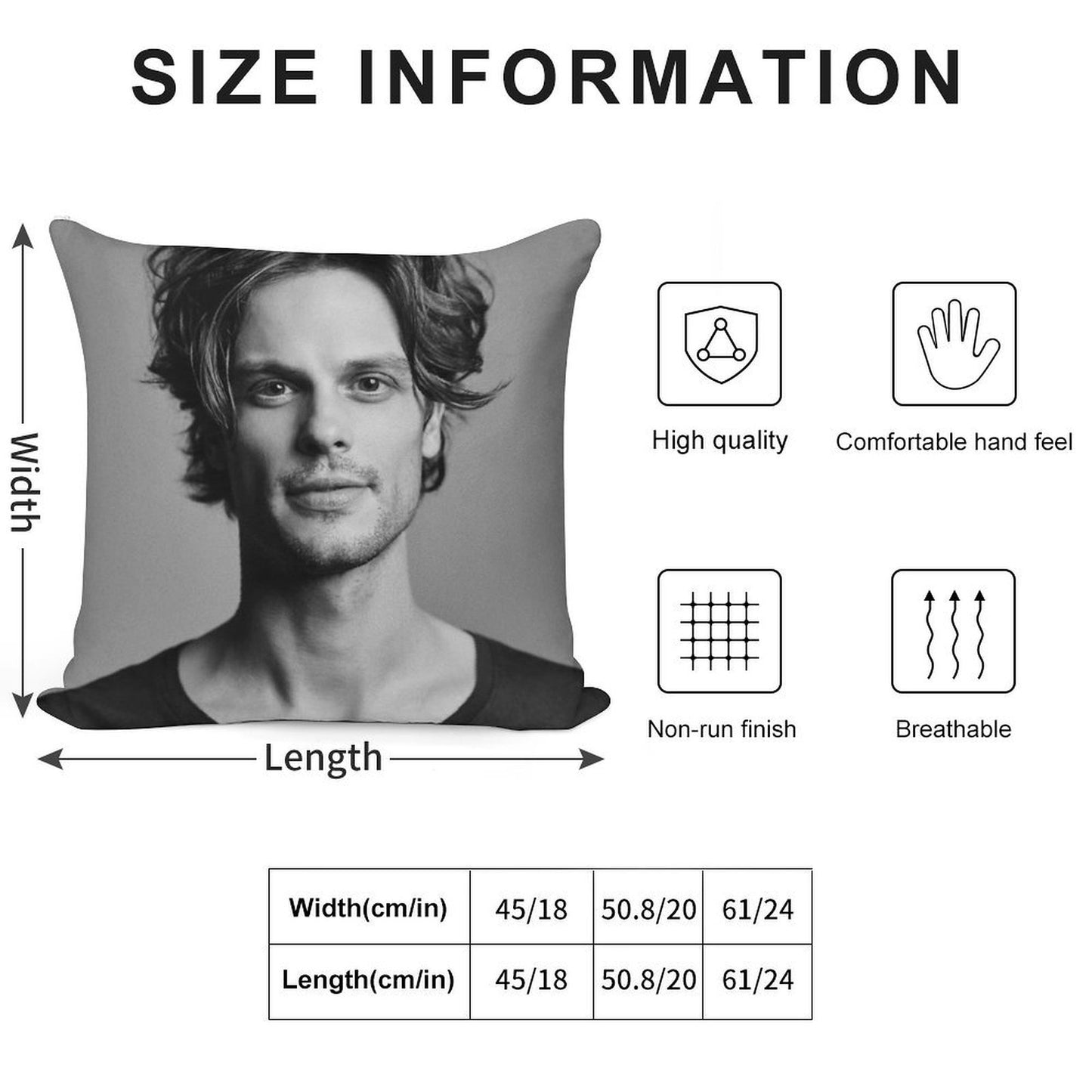 Matthew Gray Gubler Soft Style Accent Throw Pillow