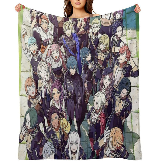 Fire Emblem Three House Poster Wrinkle-free Throw Blanket