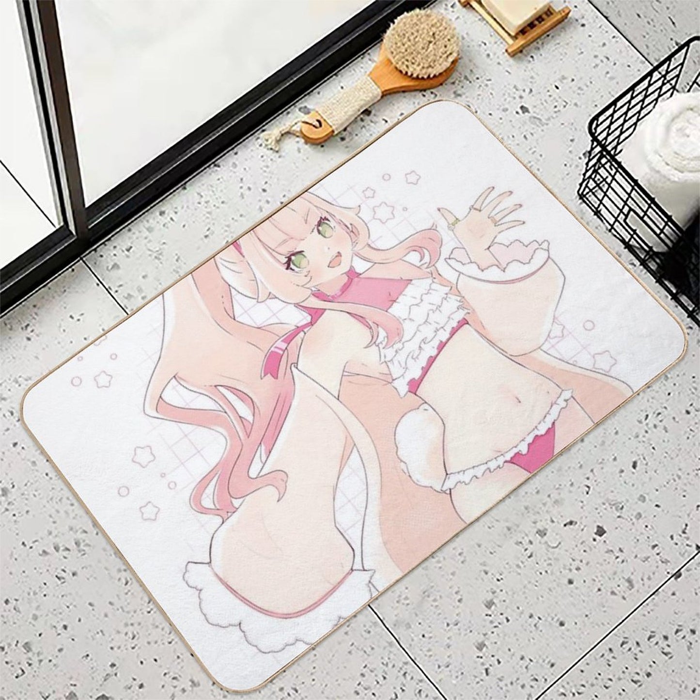Summer Bun  High-Traffic Bath Mat