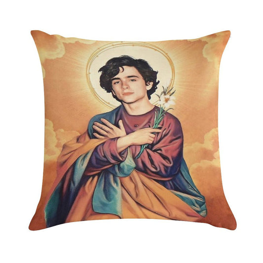 Timothee Chalamet Saint Soft Washable Throw Pillow