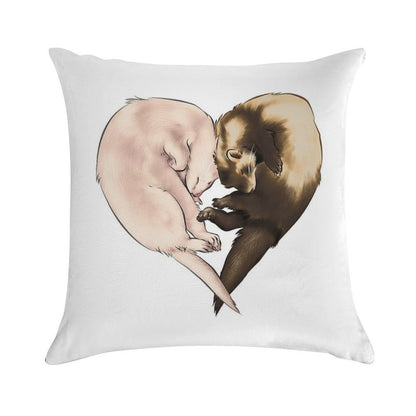 Ferret Love Soft High-Density Material Throw Pillow