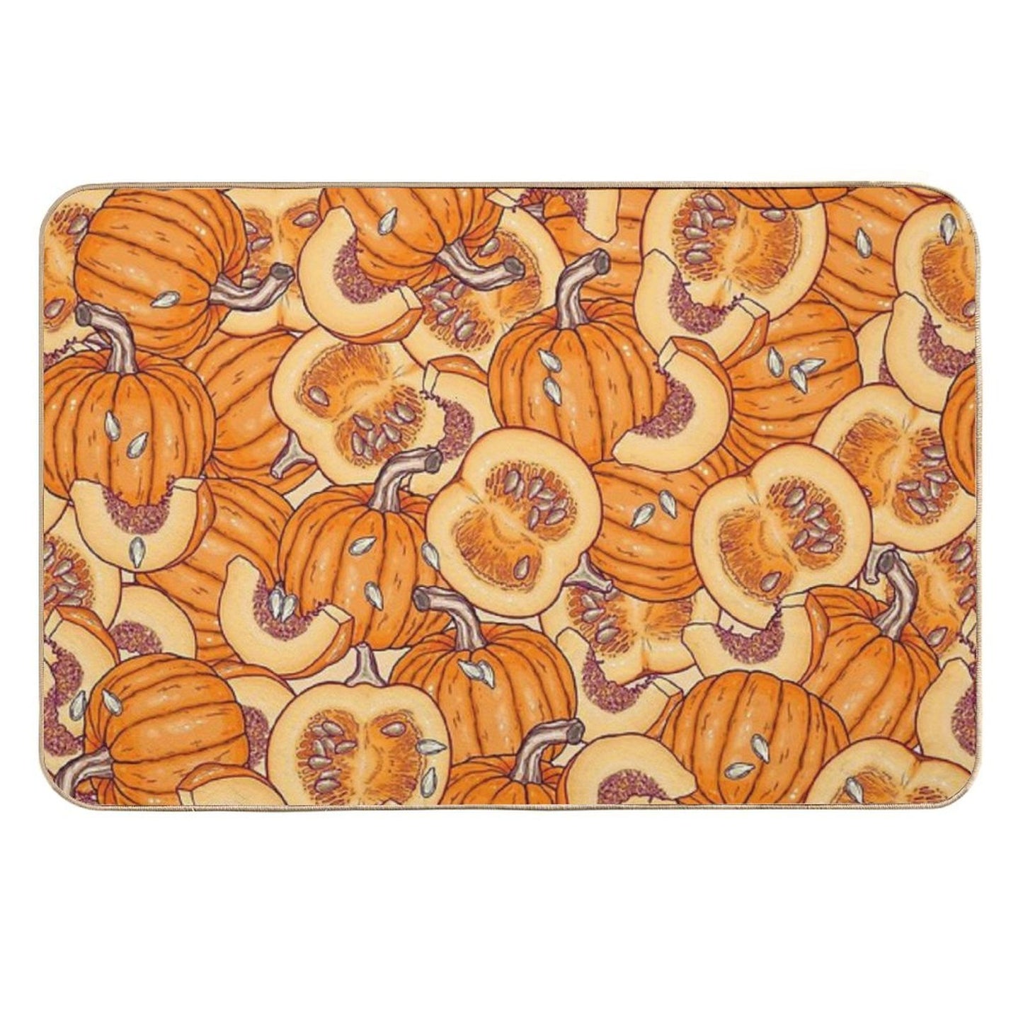 Pumpkin Dream Durable Bath Mat