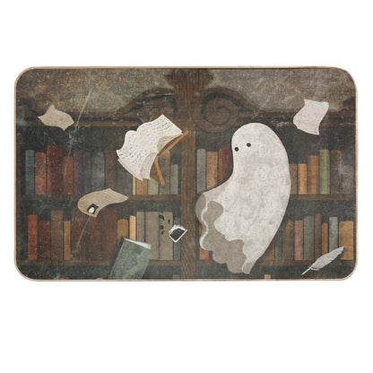 There's A Poltergeist in The Library Again...  Dirt-Trapping Bath Mat