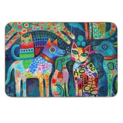 Dogs And Cats  Stain-Proof Bath Mat