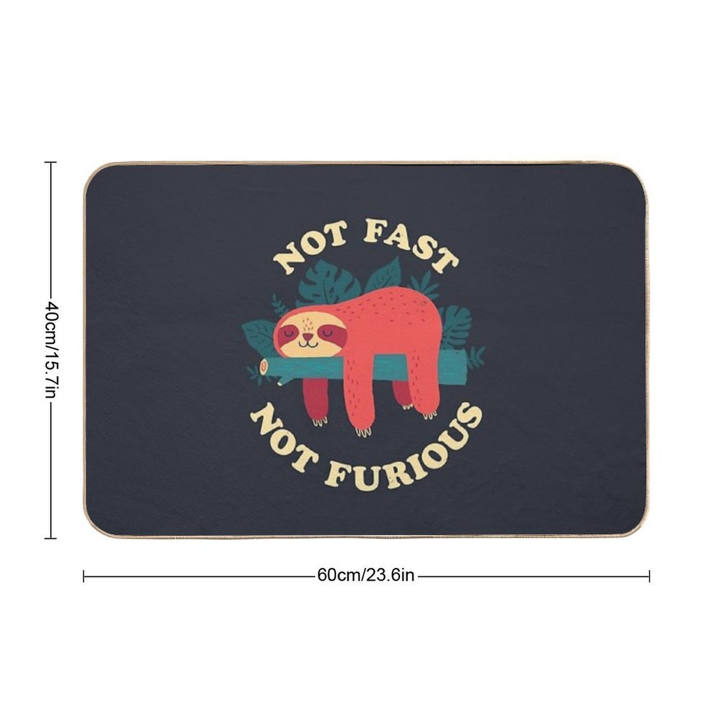 Not Fast, Not Furious  Long-Lasting Bath Mat