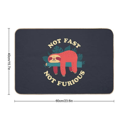 Not Fast, Not Furious  Long-Lasting Bath Mat