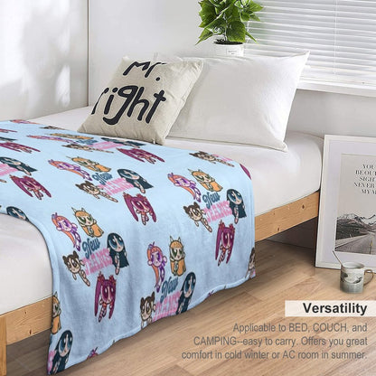 NewJeans Powerpuff Girls Lightweight Throw Blanket