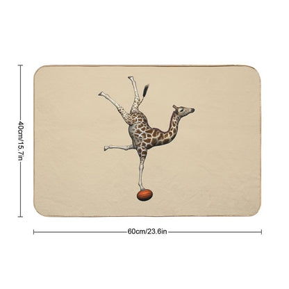 Balancing Giraffe  Odorless Bath Mat