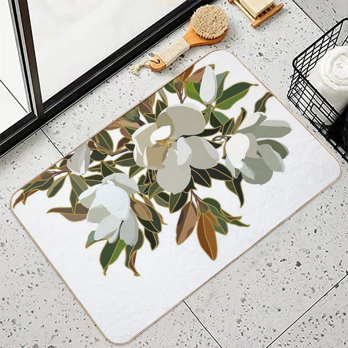 Sweet Magnolias  Versatile Bath Mat