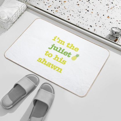 Juliet to His Shawn  Easy Maintenance Bath Mat