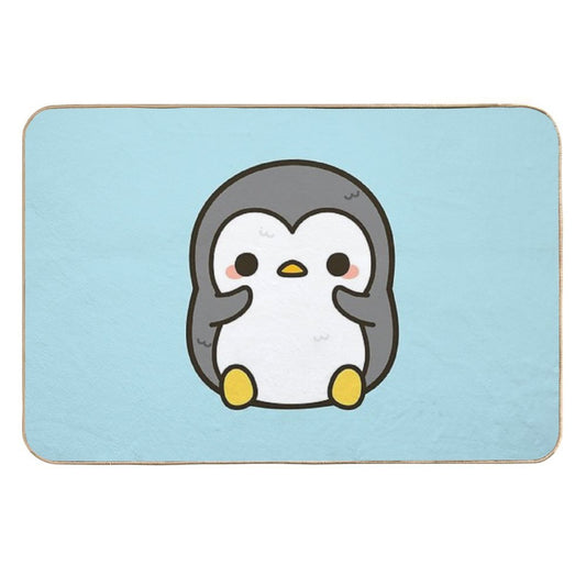 Shy Penguin  Dirt-Trapping Bath Mat