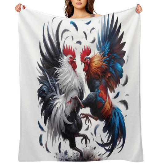 Peleas De Gallos Cockfighter Game Fowl Cockfighting Rooster Comfort Throw Blanket