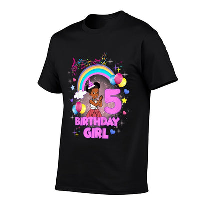 Kids Five Year Old Birthday Girl Cute 5th Birthday Corner  Soft T-Shirt