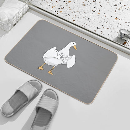 Gang Sign Duck  Easy Maintenance Bath Mat