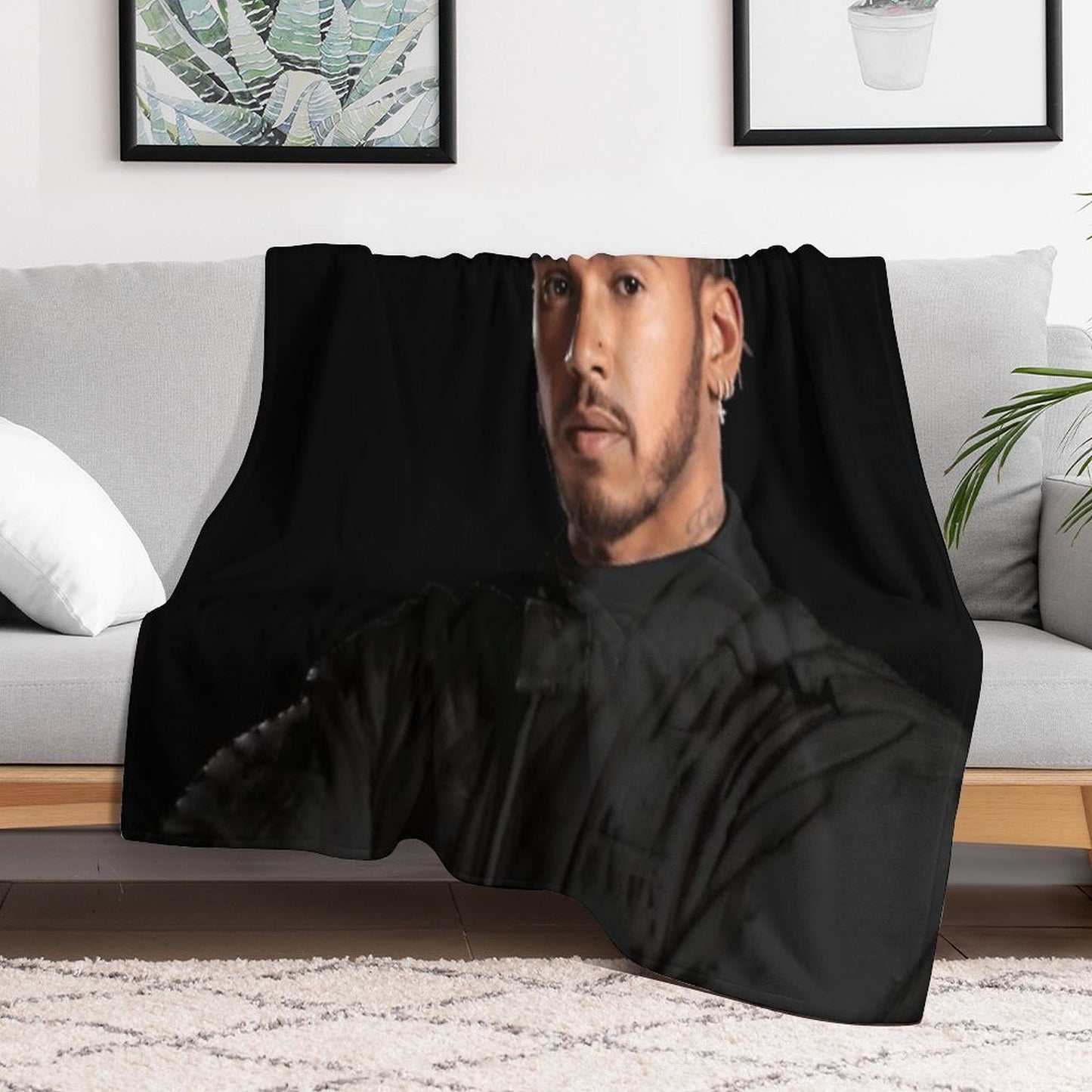 Lewis Hamilton All-season Throw Blanket