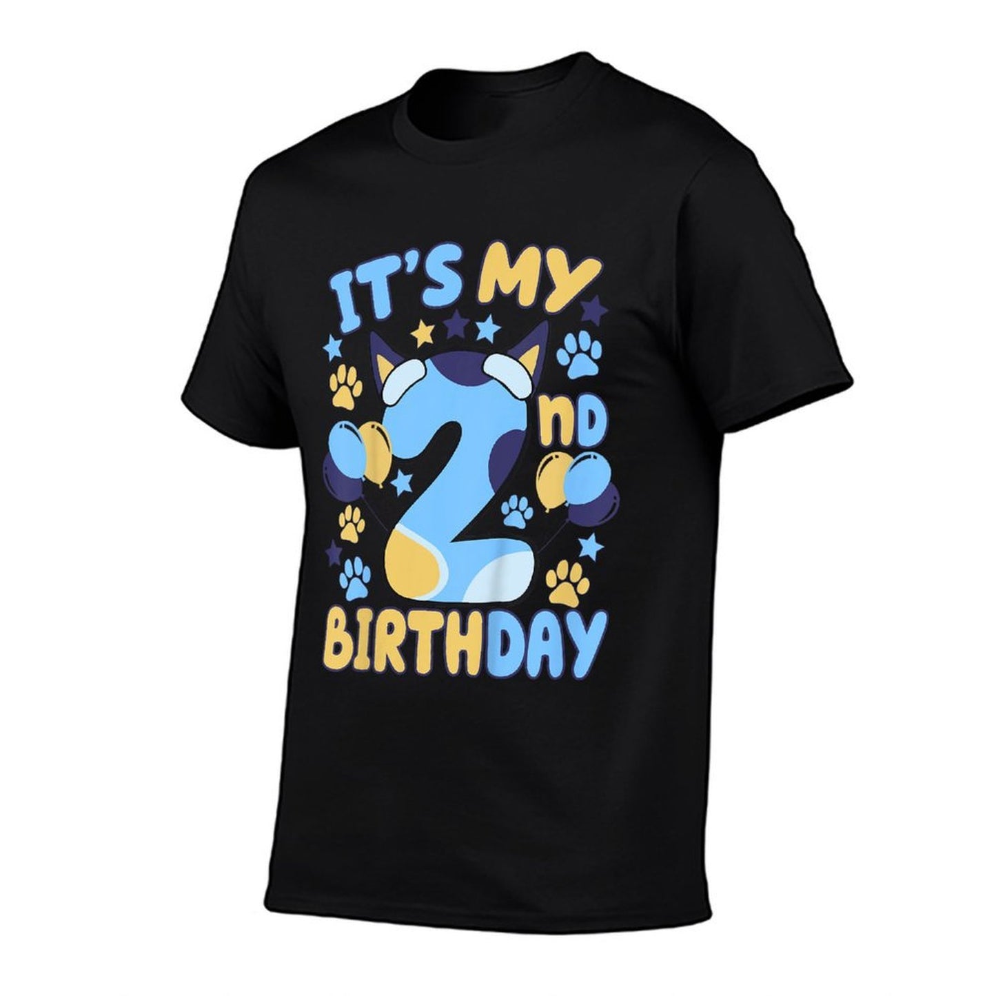 Kids 2nd Birthday Boy Girl Dog Theme Party Two 2 Year Old Bday  Relaxed-fit T-Shirt