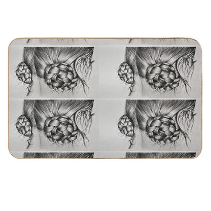 Braids in Buns  Long-Lasting Bath Mat