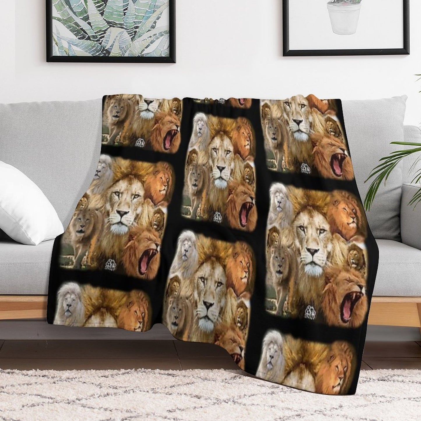 The Humble Lions - Lions Velvety-soft Throw Blanket
