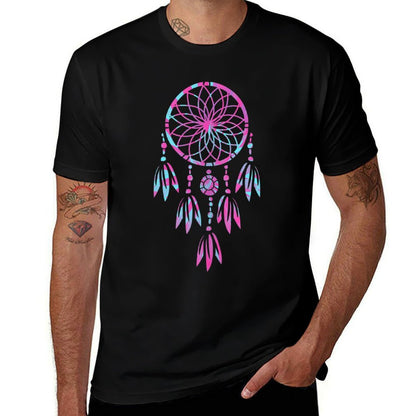 Dreamcatcher Tie Dye Feathers Native American Tribal Women  Stretchy T-Shirt