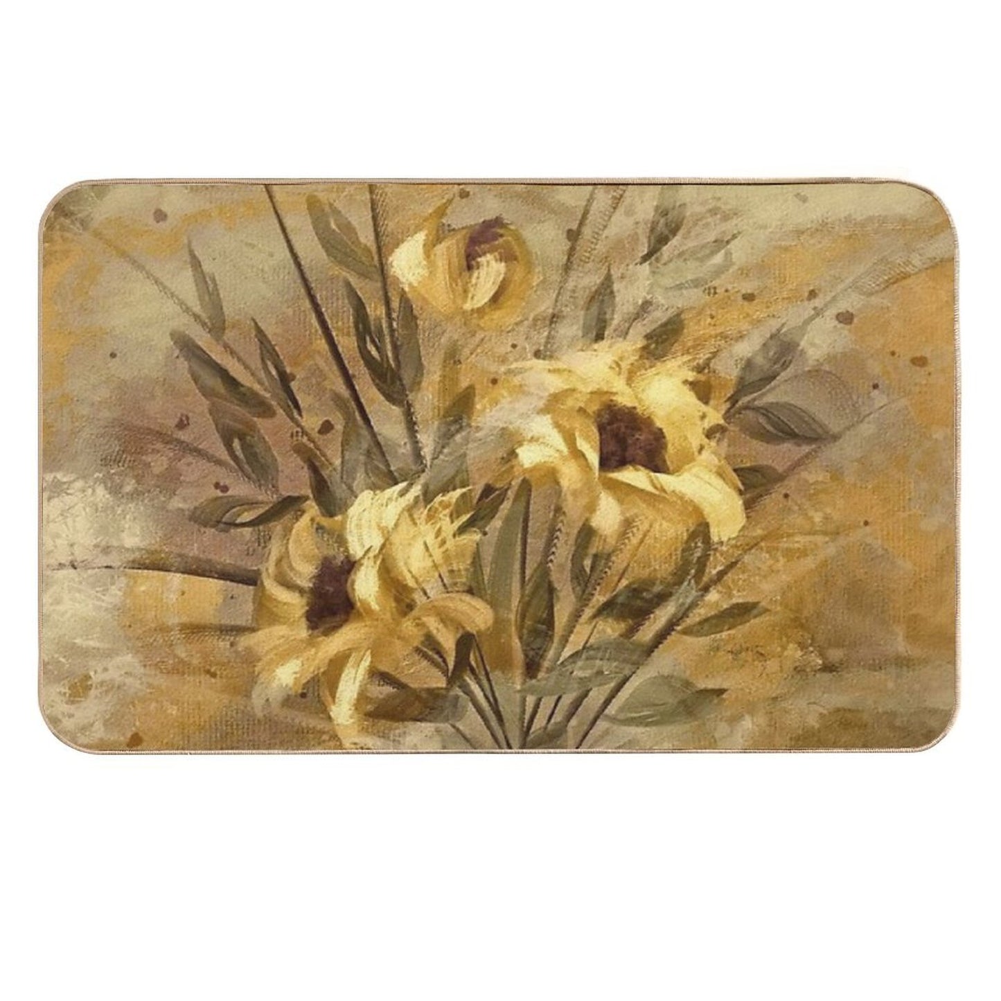 Golden Roses  Multi-Purpose Bath Mat
