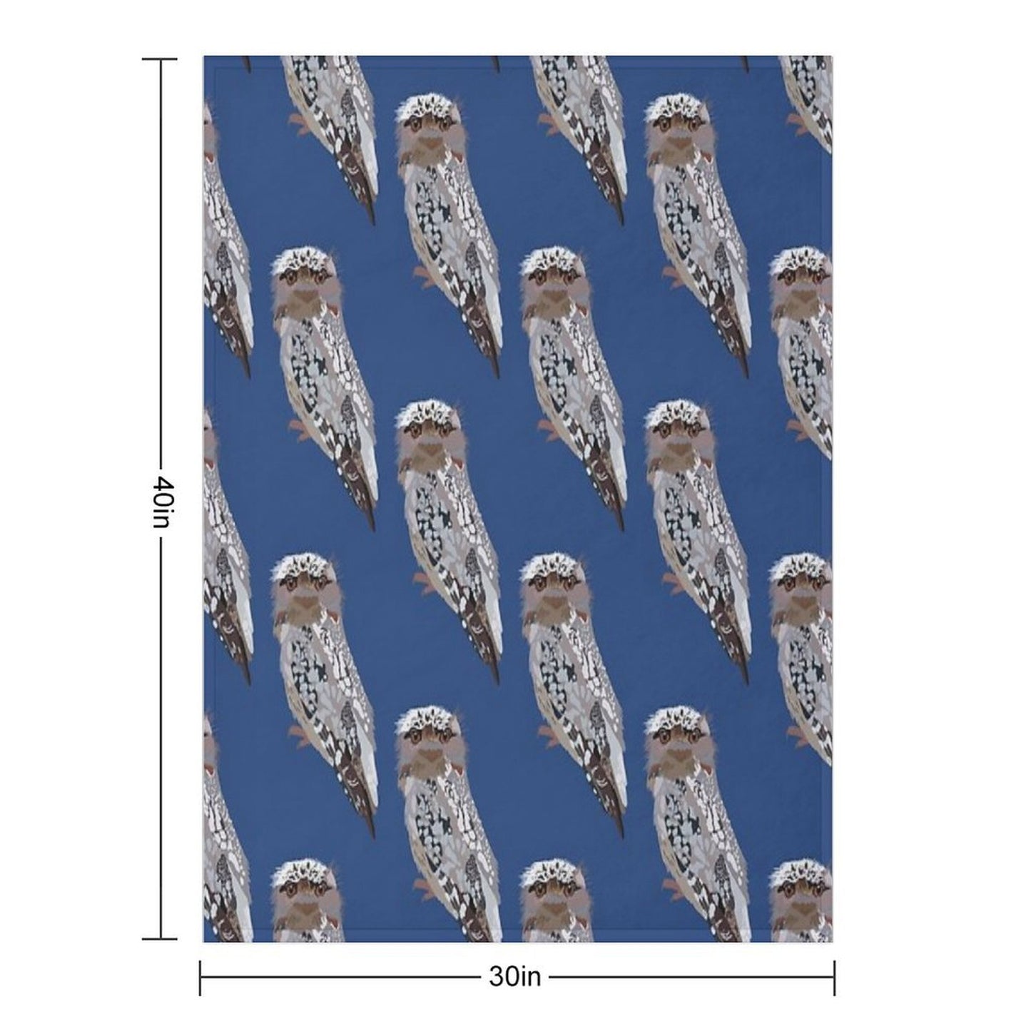 T Is for Tawny Frogmouth ,Frogmouth The Mysterious Nocturnal Bird with A Wide Beak Wrinkle-free Throw Blanket