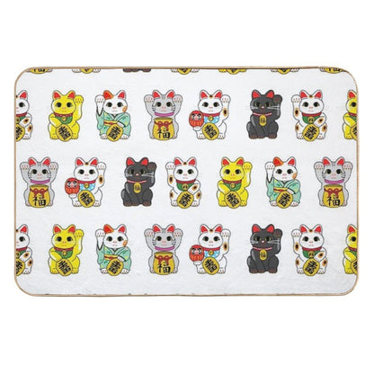 Lucky Cat  Maneki Neko  Odorless Bath Mat
