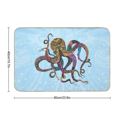 Electric Octopus  Non-Slip Bath Mat