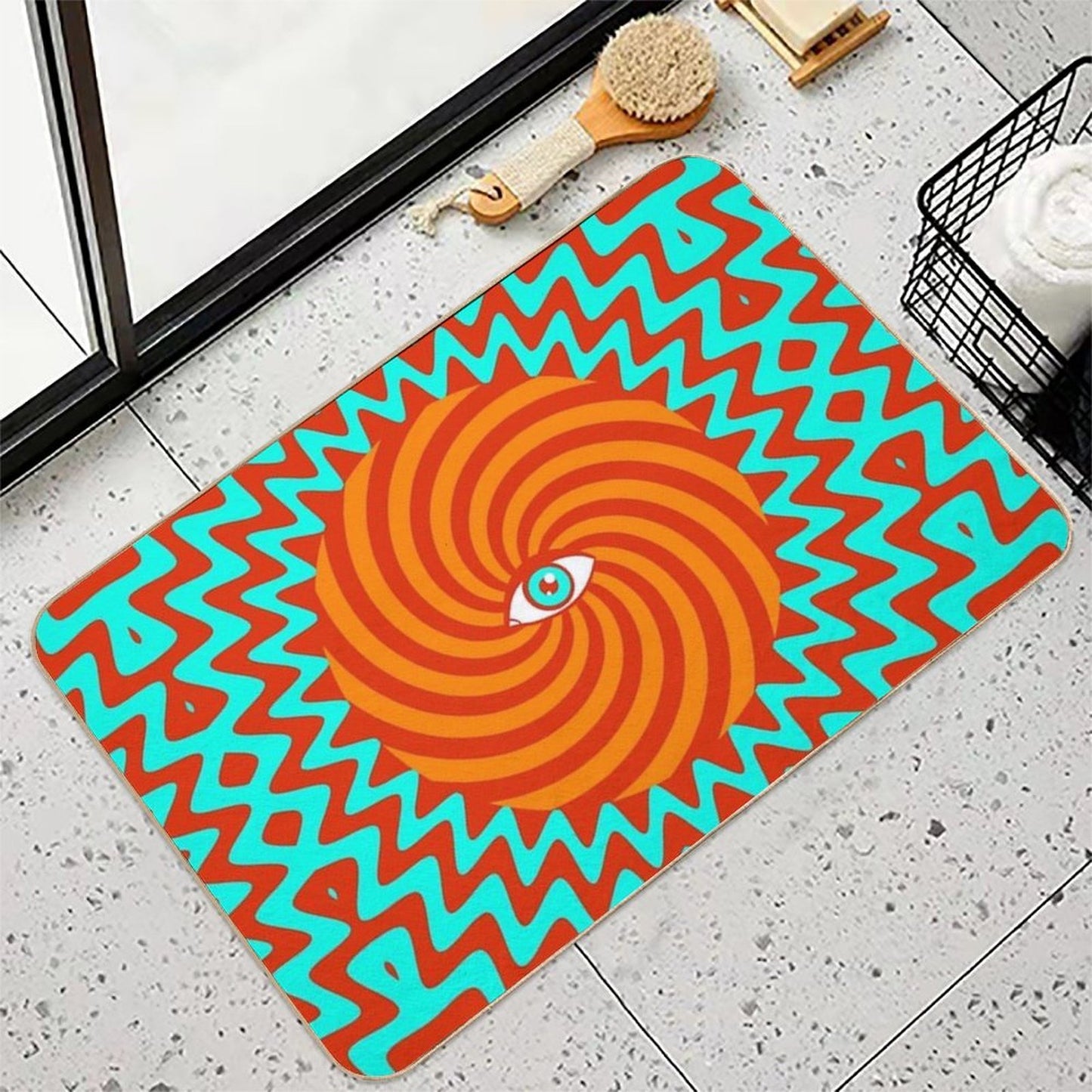 Hypnotic Eye  Pet-Safe Bath Mat