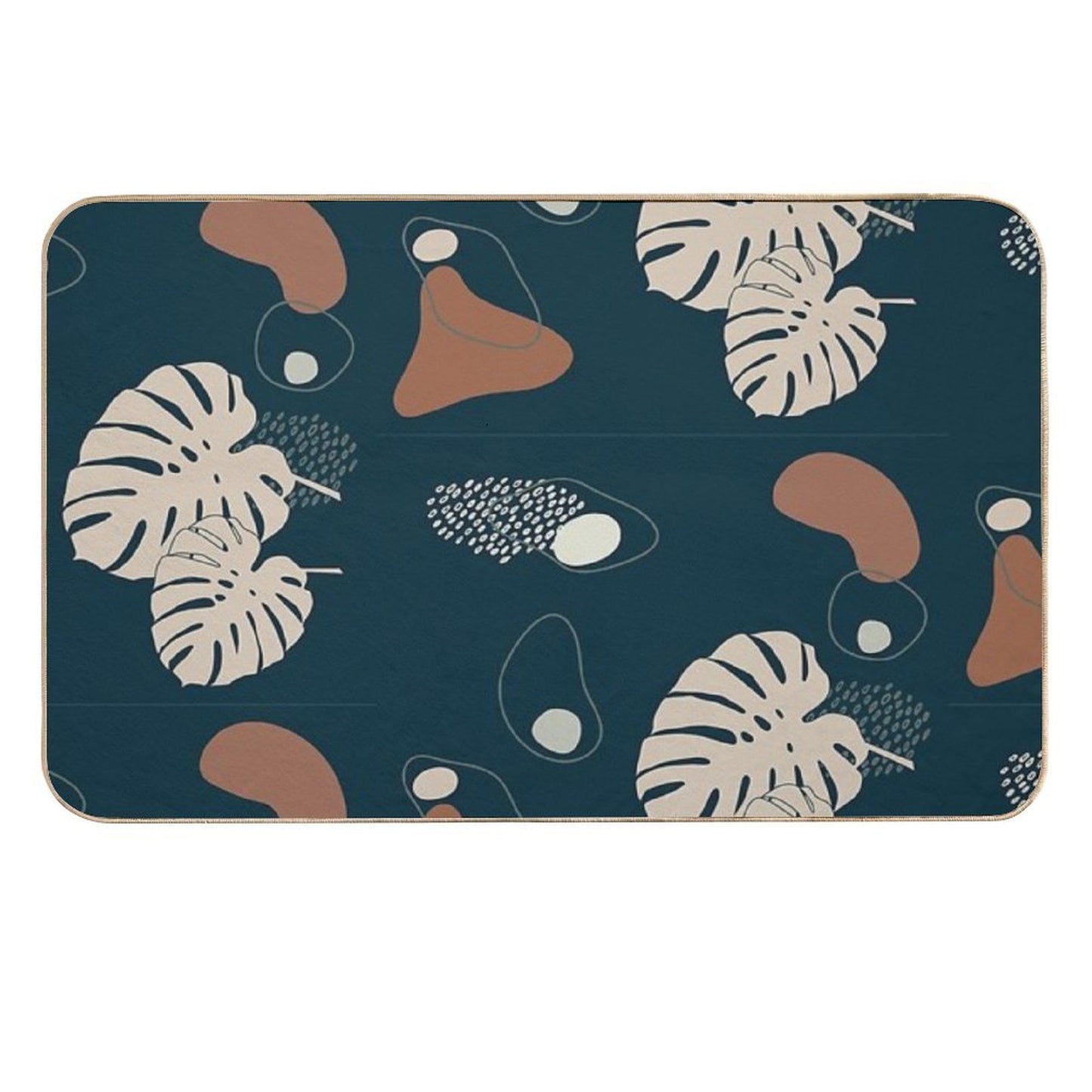 Tropical Night  Stain-Proof Bath Mat