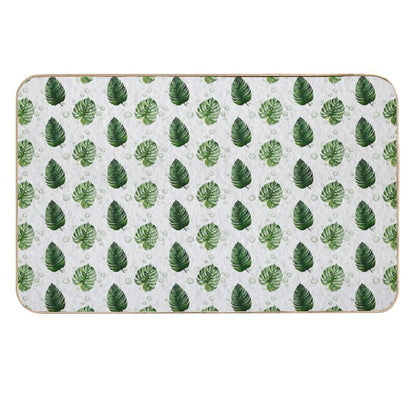Watercolour Leaves  Anti-Trip Bath Mat
