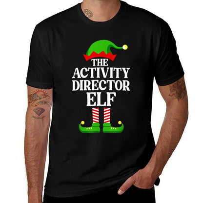 Activity Director Elf Family Matching Group Funny Christmas  Tagless Design T-Shirt