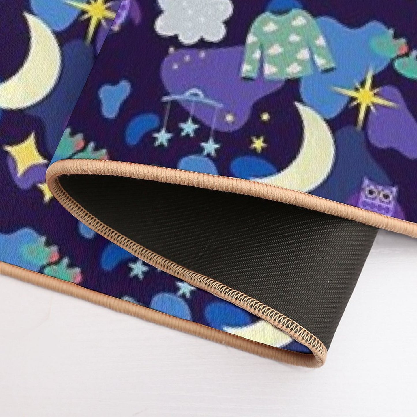 Nighttime Collage  Absorbent Bath Mat