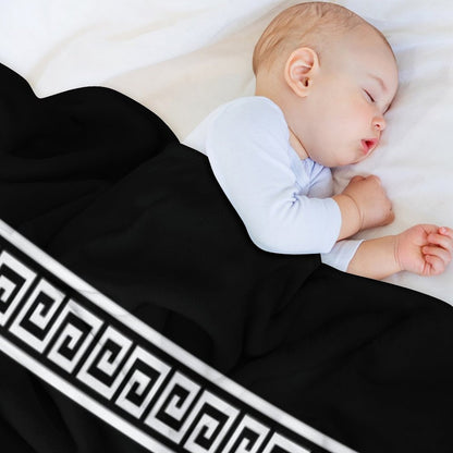 Greek Geometric Pattern Shrink-resistant Throw Blanket