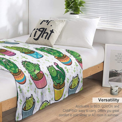 Catcus Lightweight Throw Blanket