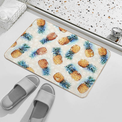 Pineapples + Crystals  Pet-Safe Bath Mat