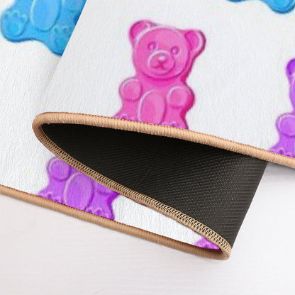 Rainbow Gummy Bears  Absorbent Bath Mat