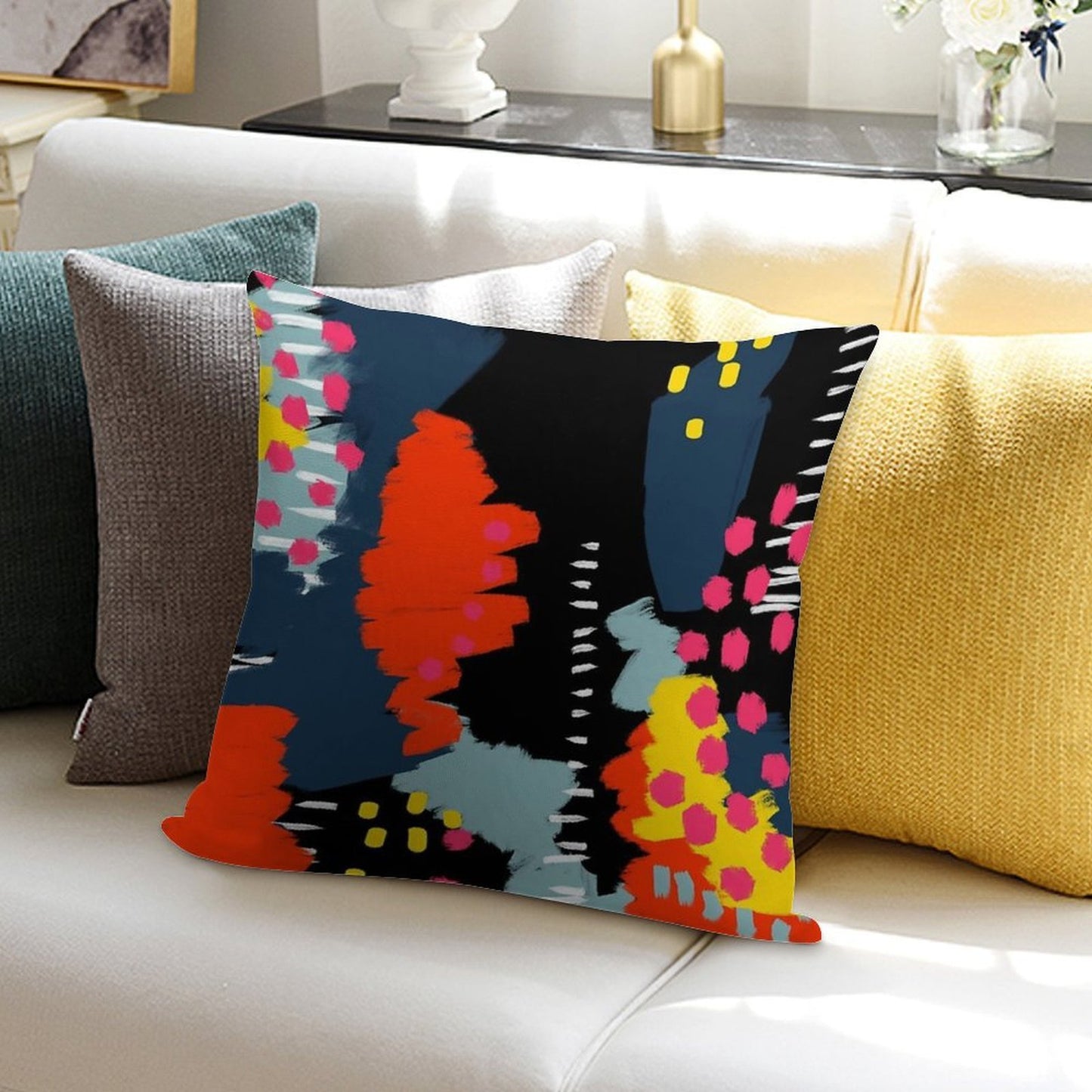 Dark Side Soft Bedroom Essential Throw Pillow