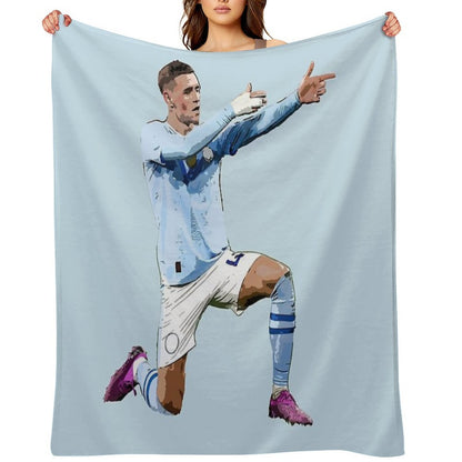 Phil Foden Velvety-soft Throw Blanket