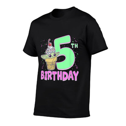 Star Wars The Mandalorian Grogu 5th Birthday Treat  Odor-resistant T-Shirt