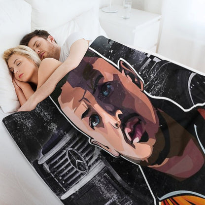 AZET KMN GANG  German Rap  HipHop  Rap Music Quick-dry Throw Blanket