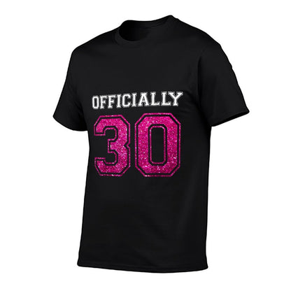 OFFICIALLY 30 Years 30th Birthday 1989 T-shirt Gift  High-quality Stitching T-Shirt