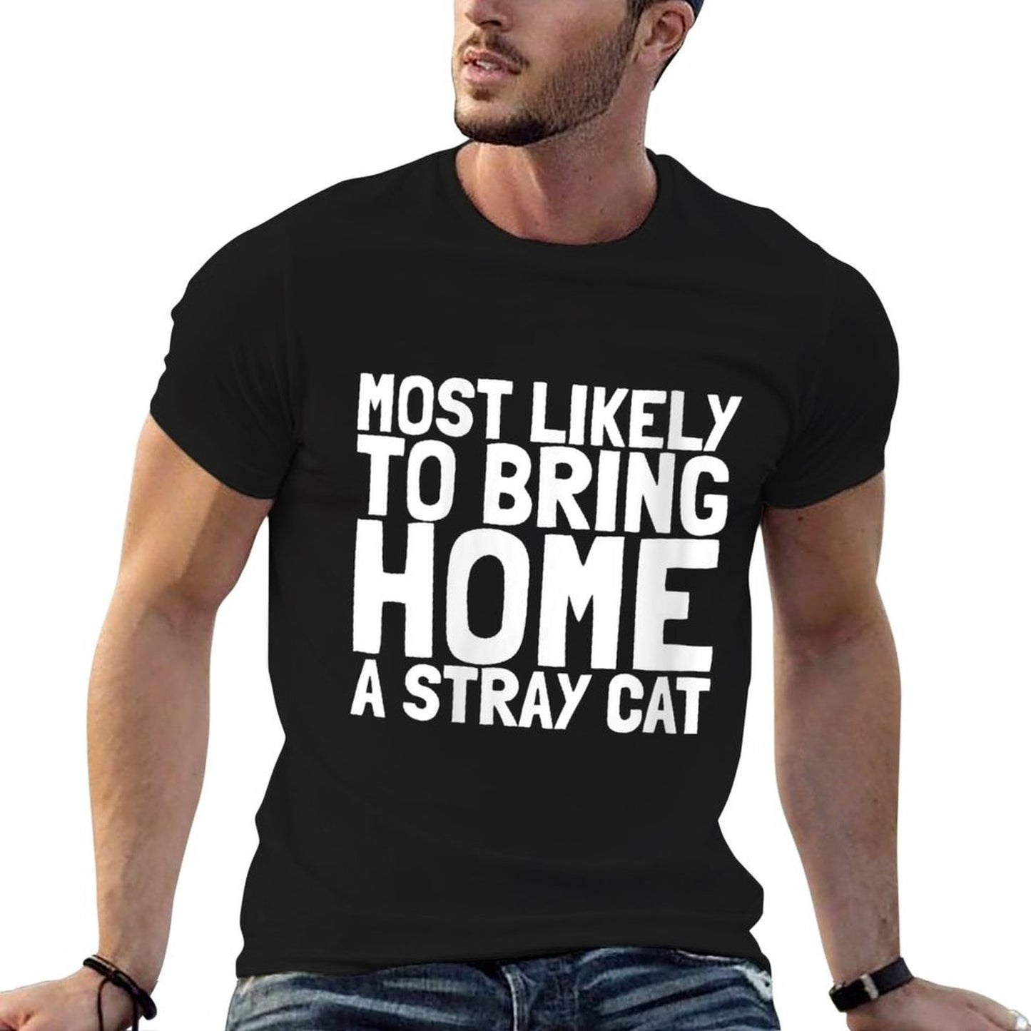 Womens Most Likely To Bring Home A Stray Cat Lover Men Women Kids  Vintage-inspired T-Shirt