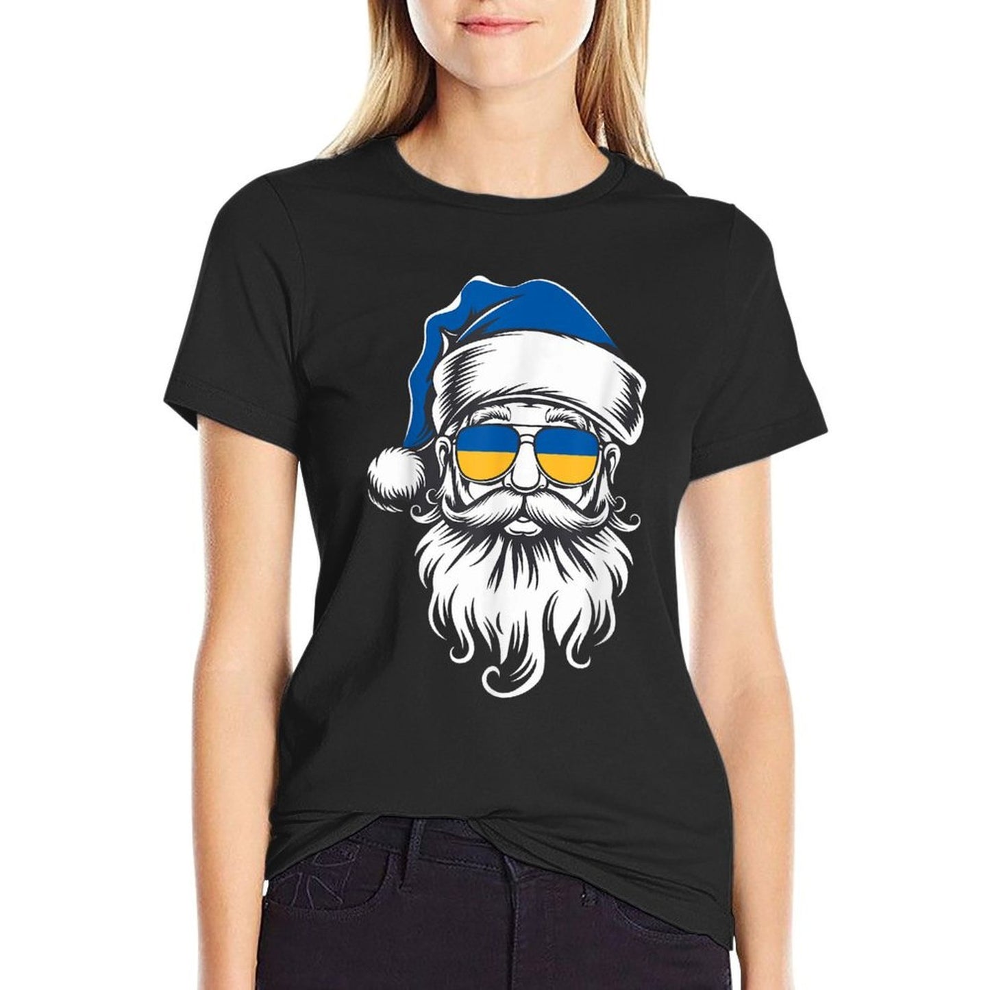 Ukraine Christmas Pajamas Santa Claus Chapin Ukrainian Xmas  Moisture-wicking T-Shirt