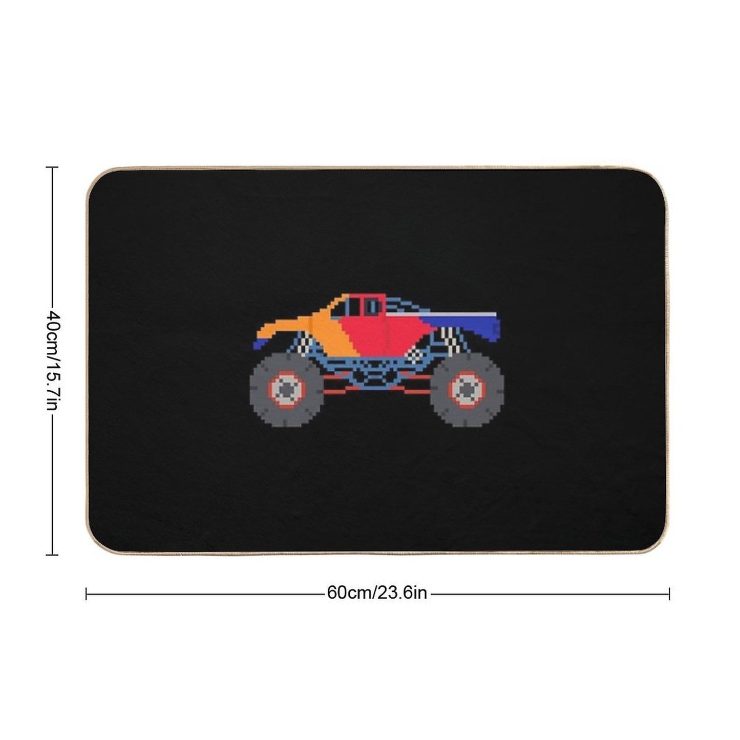 Monster Truck - The Kids' Picture Show  Eco-Friendly Bath Mat