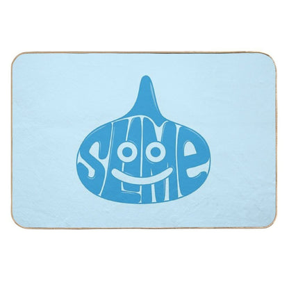Slime Typography  Slip-Resistant Bath Mat