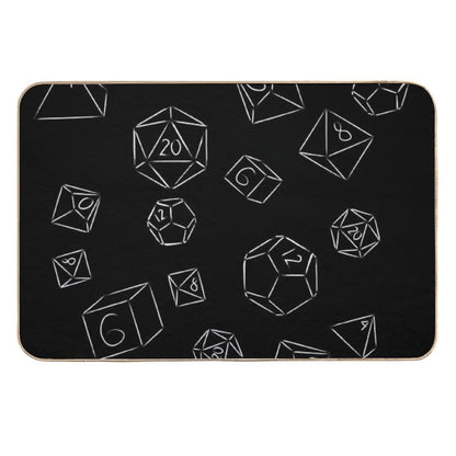 Minimalist Dice  Easy To Clean Bath Mat