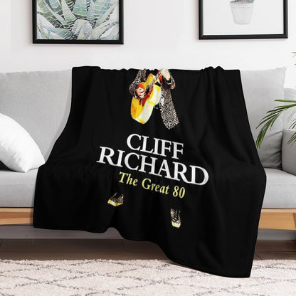 Best Clear Design of American Legend Singer Songwriter  Actor Cliff Richard Anti-pilling Throw Blanket
